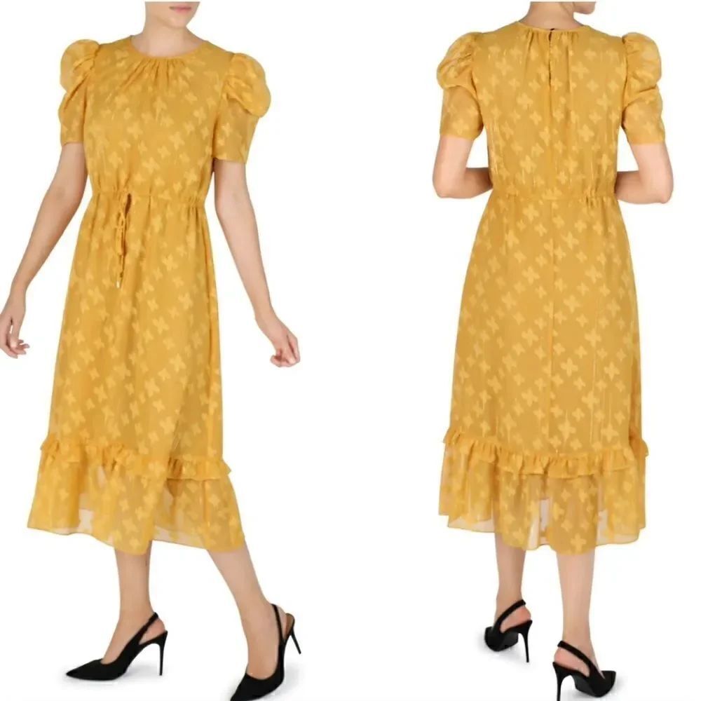 Julia Jordan OFF SHIRRED SLEEVE MAXI DRESS Size 8 NWOT